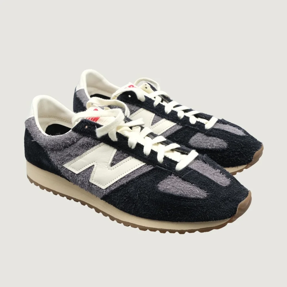 New Balance 471 Sneakers Mens 11 Castlerock Black Grey Shaggy Suede U471PSD